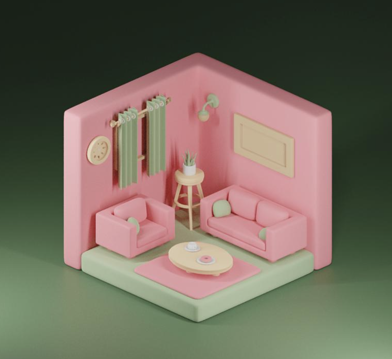 Cozy Room 3D Model